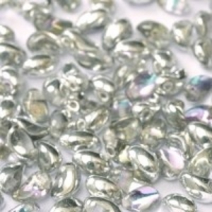 Margele Cehia - Margele cehesti Tulip petal 4x6 mm Crystal vitrail light