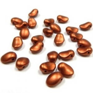 Margele Cehia - Margele cehesti Tulip petal 6x8 mm Copper