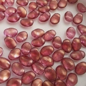 Margele Cehia - Margele cehesti Tulip petal 6x8 mm Crystal GT persian pink