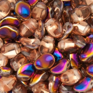 Margele Cehia - Margele cehesti Tulip petal 6x8 mm Crystal sliperit