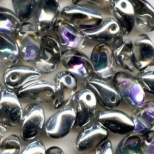 Margele Cehia - Margele cehesti Tulip petal 6x8 mm Crystal vitrail light