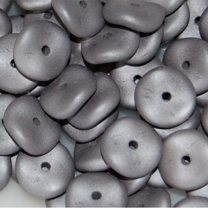 Margele Cehia - Margele cehesti Wavelet 10 mm Alabaster metallic steel