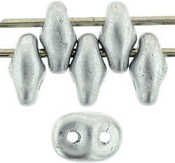 Toho SuperDuo - Margele Matubo SuperDuo 5 x 2mm Matte Metallic Silver
