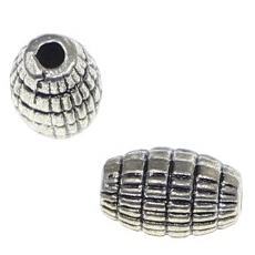 Accesorii metale comune - Margele metalice ovale cu lungimea de 8 mm
