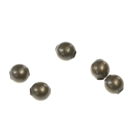 Accesorii metalice - Margele metalice rotunde, aliaj placat cupru antichizat, D 3 mm, orif. 1 mm