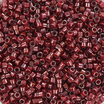 Margele Miyuki - Margele Miyuki Delica 11/0 cranberry lined luster crystal DB-280