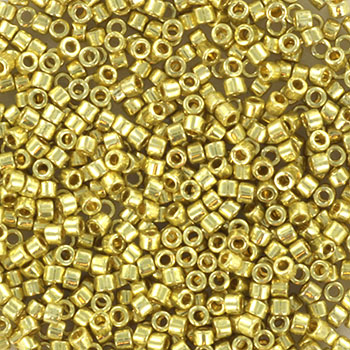 Margele Miyuki - Margele Miyuki delica 11/0 - duracoat galvanized pale soft gold DB-2502