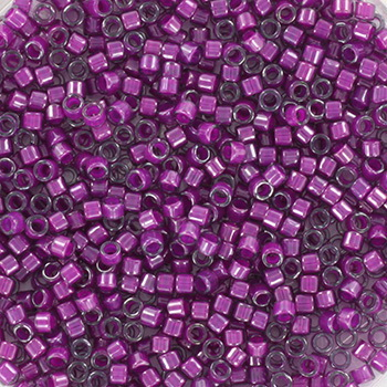 Margele Miyuki - Margele Miyuki delica 11/0 fuchsia lined luster crystal  DB-281