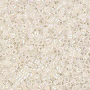 Margele Miyuki - Margele Miyuki delica 11/0 opaque ab white pearl DB-202