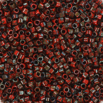 Margele Miyuki - Margele Miyuki Delica 11/0 opaque picasso red DB-2263