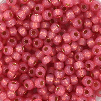 Margele Miyuki - Margele Miyuki Rocailles 8/0 duracoat silverlined dyed pink 8-4237