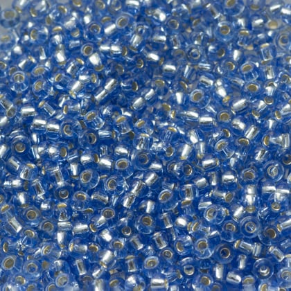 Margele Toho Round 11/0 silver lined lt sapphire TR 11 33