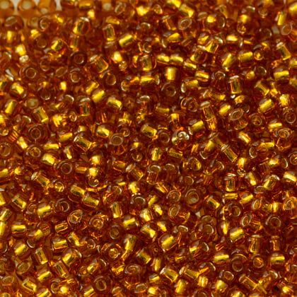 Margele Toho Round 11/0 silver lined topaz TR 11 22C