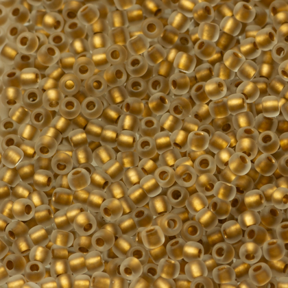 Margele Toho Round gold lined frosted crystal 2.2 mm TR 11 989F [1]