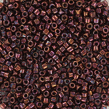 Margele Miyuki Delica - Miyuki delica 11/0 - metallic dark raspberry KR-MIDE11-12