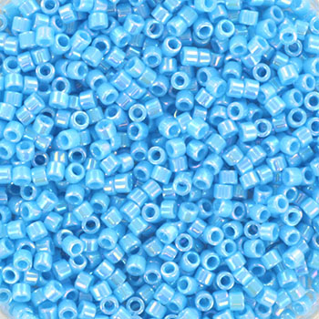 Margele Miyuki - Miyuki delica 11/0 - opaque ab turquoise blueKR-MIDE11-164