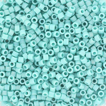 Margele Miyuki - Miyuki delica 11/0 - opaque matte ab turquoise greenKR-MIDE11-878