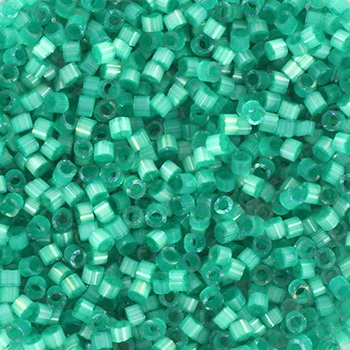 Margele Miyuki - Miyuki delica 11/0 - silk satin dyed aqua greenKR-MIDE11-1813