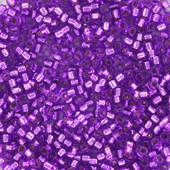 Margele Miyuki - Miyuki delica 11/0 - silverlined dyed magenta 11-1345