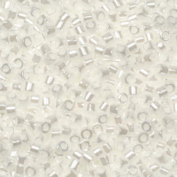 Margele Miyuki - Miyuki delica's 11/0 ceylon white pearl DB-201