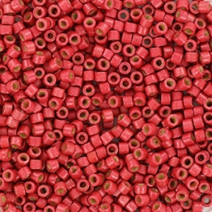 Margele Miyuki - Margele Miyuki Delica 11/0 duracoat galvanized matte light cranberry KRMIDE111841F