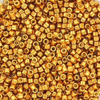 Margele Miyuki - Miyuki delica's 11/0 duracoat galvanized yellow gold DB-1833