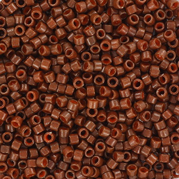 Margele Miyuki - Miyuki delica's 11/0 duracoat opaque dyed cognac DB-2142