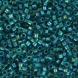 Margele Miyuki - Margele Miyuki Delica 11/0 fancy lined teal DB 2380