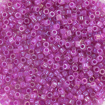 Margele Miyuki - Miyuki delica's 11/0 fuchsia lined ab opal DB-1744
