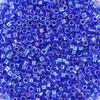 Margele Miyuki - Miyuki delica's 11/0 lined ab cobalt sapphire DB-63