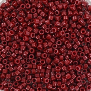 Margele Miyuki - Margele Miyuki Delica 11/0 opaque dyed maroon KRMIDE11654