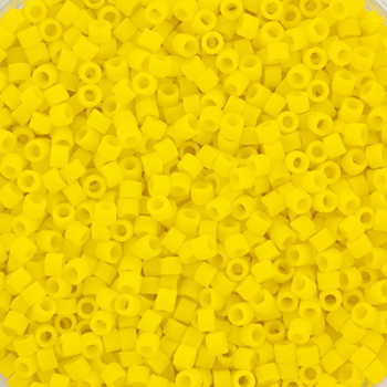 Margele Miyuki - Miyuki delica's 11/0 opaque matte canary DB-1582