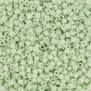 Margele Miyuki - Miyuki delica's 11/0 opaque matte light mint DB-1516-1