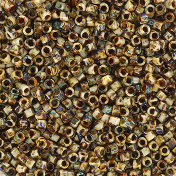 Margele Miyuki - Miyuki delica's 11/0 opaque picasso brown DB-2267