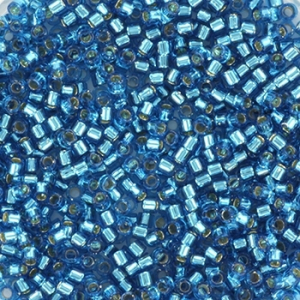 Margele Miyuki - Margele Miyuki Delica 11/0 silverlined capri blue