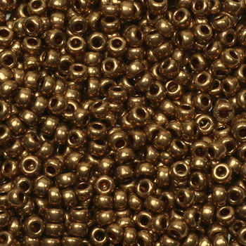 Margele Miyuki - Miyuki rocailles 11/0 metallic light bronze 11-457L