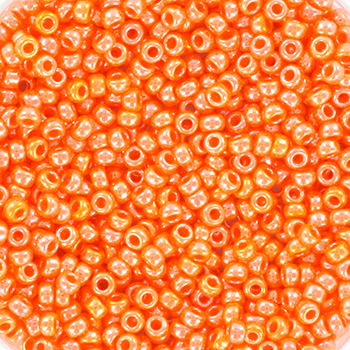 Margele Miyuki - Miyuki rocailles 11/0 opaque luster light orange 11-423