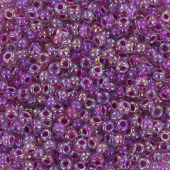 Margele Miyuki - Miyuki rocailles 11/0 - raspberry lined ab crystalKR-MISE11-264