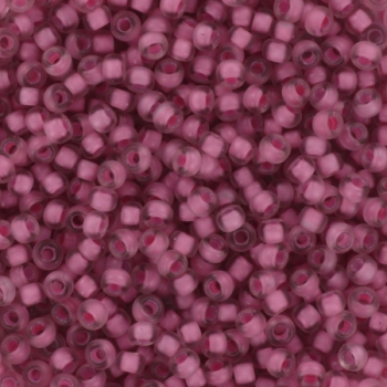 Margele Miyuki - Miyuki rocailles 11/0 semi frosted light raspberry lined crystal 11-1931