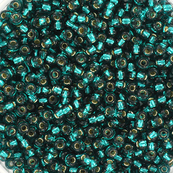 Margele Miyuki - Miyuki rocailles 11/0 - silverlined transparant dark tealKR-MISE11-30