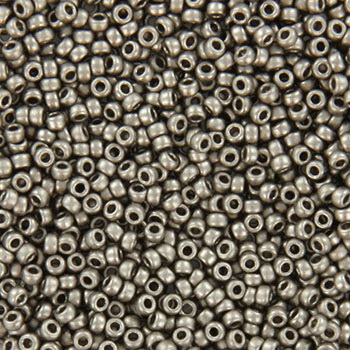 Margele Miyuki - Miyuki rocailles 15/0 - nickel plated matteKR-MISE15-190F