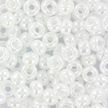 Margele Miyuki - Miyuki rocailles 6/0 ceylon white pearl 6-528