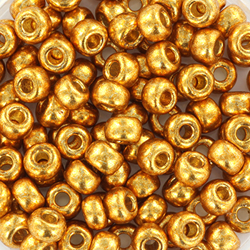 Margele Miyuki - Miyuki rocailles 6/0 duracoat galvanized yellow gold 6-4203