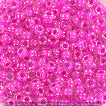 Margele Miyuki - Miyuki rocailles 8/0 fuchsia lined crystal 8-209