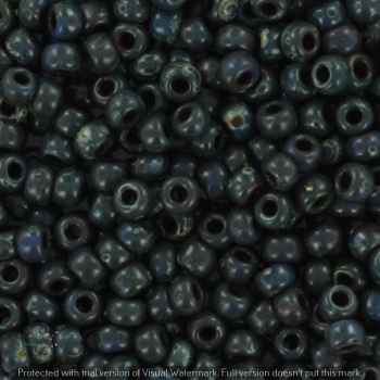 Margele Miyuki - Miyuki rocailles 8/0 opaque picasso dark teal 8-4516