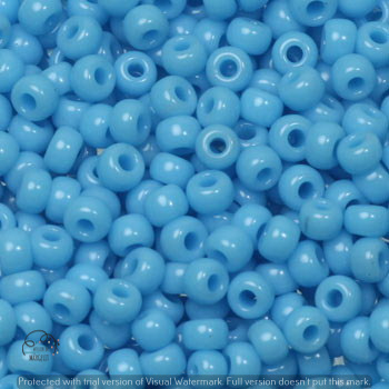 Margele Miyuki - Miyuki rocailles 8/0 opaque turquoise blue 8-413