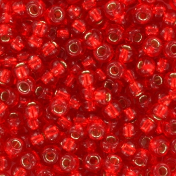 Margele Miyuki - Miyuki rocailles 8/0 silverlined flame red 8-10