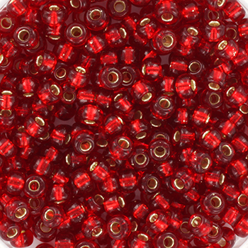 Margele Miyuki - Miyuki rocailles 8/0 silverlined ruby 8-11