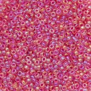 Margele Miyuki - Margele Miyuki Rocailles 11/0 Hot pink lined crystal AB 0355