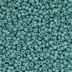 Margele Miyuki - Margele Miyuki Rocailles 11/0 Matted grey blue 1685